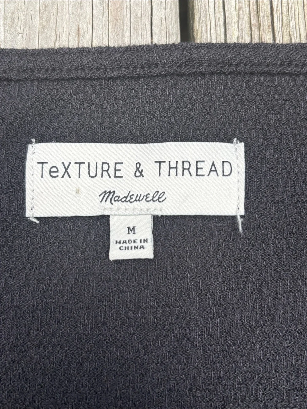 MADEWELL | Black Puff Sleeve Faux Wrap Blouson Minimalist Elevated Top | Size M